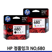 HP680 정품 잉크 F6V27AA F6V26AA HP4535 HP3835 HP4675 HP3635 HP2135 HP3636 HP1115, HP680 (F6V27AA) 검정/정품, 1개