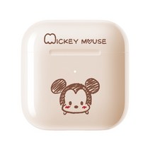 기존 disney ly-202 tws 이어폰 무선 블루투스 5.0 스포츠 소음 감소 게임용 헤드폰 터치 컨트롤 2022, 01 LY-202 Beige Mickey, ly-202 베이지 미키