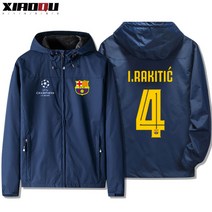 바르셀로나 바람막이 자켓 긴팔 축구 라리가 점퍼 배달 오토바이 힙한