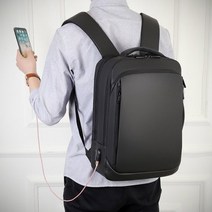 포니샵 남자 대학생 직장인 회사원 비즈니스 노트북 USB 충전 방수 캐리어결합 백팩 가방