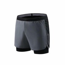 마라톤복 남성 여성 5월 달리기 러닝 마라톤대회 복장 남성용 운동 러닝 반바지 2 in 1 경량 마라톤 퀵 드, 03 GRAY_03 L