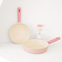 로이첸 IH 더-로즈핑크 인덕션팬, (단품 구성)28cm 후라이팬