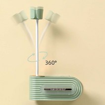 핸즈프리 드라이기 다용도 욕실 수납 꽂이 겸용 거치대, 연두, 1개