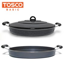 전판 명절맞이 무료배송이벤트 코팅 닭갈비판 대형팬 구이팬 업소용 부침개 전 닭갈비 팬 판, 전판45cm (뚜껑포함set)