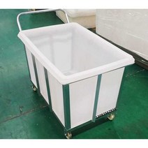대형 물통 물탱크 이동식 바퀴가 있는 달린 400L 사각, 120L(71x50x42cm)+트롤리