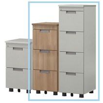 DR 파일박스-3단/4단 (DH), 3단:W404*D520*H1056, 샌드그레이