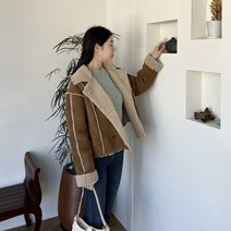 [디아미뇽] 지니 스웨이드 무스탕