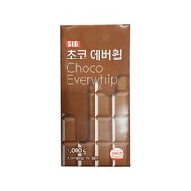 [성진] 선인 초코 에버휩 1000g 가당 초코휘핑크림 식물성크림 (아이스박스 포장상품), 9개, 9개