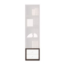 예뫼솔 2000시스템5단책장 400-500-600-800-1000-1200사이즈 수납선택 책장 책꽂이, 추가-600용-하서랍-화이트