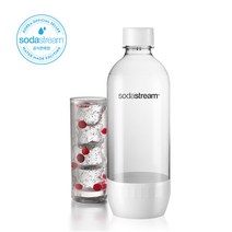 [소다스트림] 탄산수제조기 전용병 1리터 오리지널 화이트, 상세 설명 참조, 1개