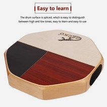 Gecko cajon 핸드 드럼 3 색 봉고 스네어 더블 사운드 효과 cajon 드럼 여행 캠핑을위한 휴대용 타악기, 나무 색상
