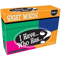 Teacher Created Resources I Have Who Has 사이트 워드 게임 1학년 멀티, Sight Words Grade 1