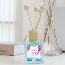 향기마을 홈 내추럴 디퓨저 125ml 가정 카페 호텔 화장실 냄새 향취 발향 후각 오일 향료 국내 여행지 추억 프루스트 허브 피톤치드 편백나무 플로럴 녹차 섬유스틱 리필, 복숭아