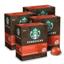 네스프레소 버츄오 스타벅스 캡슐 싱글 오리진 콜롬비아 8개 4팩 Starbucks Vertuo Capsules Medium Roast Single-Origin Colombia