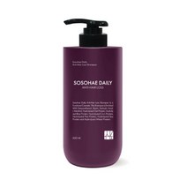 적재적소 소소해 데일리 탈모샴푸 500ML 1개 향기좋은 미용실 자취, 소소해 데일리 탈모샴푸 500ML 1