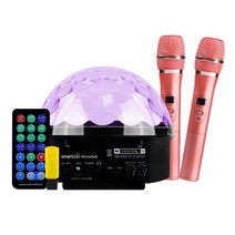 스마트리 마이크블루투스미러볼, 마이크전용미러볼 마이크2개