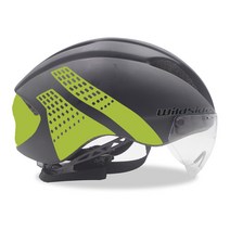 자전거 헬멧로드 Mtb 통합 트라이 애슬론 타임 트라이얼 자전거 헬멧 남자 스피드 레이스 헬멧 선 바이저 5 렌즈 에어로 고글 장비, l, black green