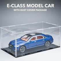 벤츠 s클래스 다이캐스트 자동차피규어 모형장식, 단일사이즈, e클래스 블루 대형 더스트 커버 패키지