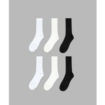 IL-O-GONG-CHIL 6PACK 1507 모노 트라우져 삭스 스노우화이트/화이트/블랙 - 흘러내리지 않는 양말 MONO TROUSER SOCKS SNOW WHITE/WHITE