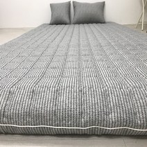 이불아저씨 포시즌 요매트(+솜포함), 스트라이프 그레이