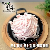 더예쁜한우 한우 소지방 소기름 1kg 우시산한우 냉동, 단품