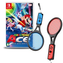 닌텐도 마리오 테니스 에이스 게임 + 조이콘 테니스 라켓 2p 패키지, 1세트