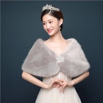 여름볼레로 가디건 볼레로 여름 하객 여성 ivory black red grey fur winter bolero women bridal shawl wedding cape 2022