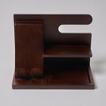 애쉬우드 원목 다용도 책상거치대 거치대 책상정리 사무실책상정리 사무실책상 사무용품 책상수납 책상수납함 책상정리함, 1개