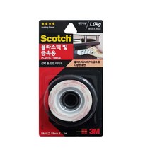 3M 플라스틱 금속 블랙박스 고정용 강력 VHB 롤 양면테이프 18mm 1.5m, 본상품선택