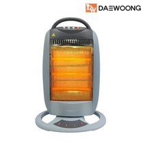 대웅모닝컴 DWH-RF608KP 석영관 3단 히터 좌우 자동회전 전기히터 온풍기