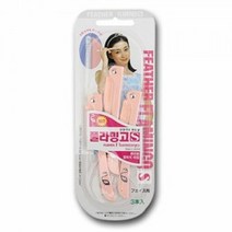 플라밍고 페더 면도기 3P 여성면도기 잔털 눈썹칼, 1