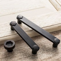 빈티지 아연 합금 블랙/커피 도어 핸들 부엌 캐비닛 옷장 주방 욕실 손잡이 가구 핸들, 128mm