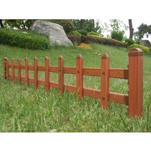 헨스 울타리 철조망 매쉬 공원 접이식 창고 철사 담장 pvc 잔디 꽃밭 야채 녹화, 나뭇결 색상 높이 60cm