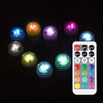 보오누 미니 RGB LED 전구 무선 조명 & 리모콘 KN-10007, 미니 RGB LED전구 5개 + 리모콘 1개