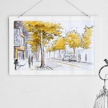 아트박스/꾸밈 nt680-행잉액자_걷고싶은서울거리(사각가로대형), 타입2.이태원