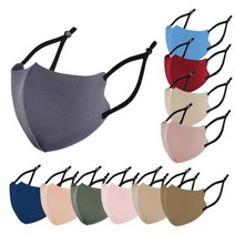 3D 네오플랜 끈조절 블랙끈 마스크 인 패션 컬러 12 Color 입체 겨울