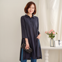 마담그레이스 BL62157 아모르 트임 롱 블라우스