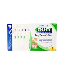 GUM 검 휴대용 교정 치실 5개입, 4개