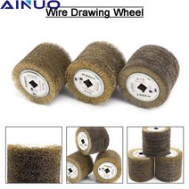 금속 연마 브러쉬 디버링 스테인레스 스틸 와이어 원형 브러시 그라인드 버퍼 휠 목재 페인트 녹 제거 개, 3.05mm