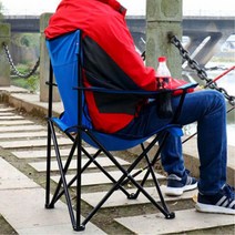 피크닉용 접이식 팔걸이의자 보조체어 휴대용의자, 1개, 특대 그린