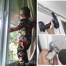 2중 방충망 잠금장치+틀이탈방지핀 촘촘망, 1세트