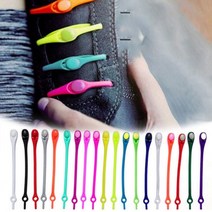 운동화매듭없이묶는법 실리콘 신발끈 12P 고무 -72394EA