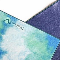 AURORAE Synergy 2in1 핫 요가 매트 논슬립 마이크로파이버 타월 미끄럼 없음 뭉침/냄새 특허 보호, TAHITI TIDE