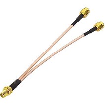 Bingfu 4G LTE 안테나 어댑터 스플리터 케이블 SMA 암-듀얼 수 15cm 6인치 무선 라우터 CPE 핫스팟 셀룰러 게이트웨이 산업용 IoT 모바일 모뎀과 호환 가능