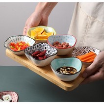 베스트바이서울 일본풍 예쁜 반찬 종지 소스 접시 세트, 세트-C