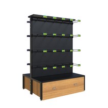 약국 편의점 슈퍼 매장 마트 곤도라 상품 진열장 매대, 상세이페이지 참고, 긴 양면 4단 후크 풀 백 패널 탑 패널