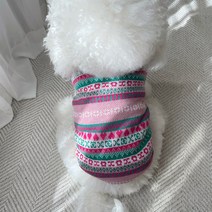 그루밍독 반려동물 노르딕 쟈가드 가디건, 핑크