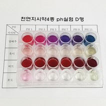 천연지시약 4종 pH실험 D형(4인용)