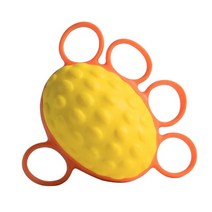 핸드 그립 볼 핑거 엑서사이즈 스트레스 릴리프 재활 장비 뇌졸중 편마비 음악가 운동 선수를위한 복구, 노란색