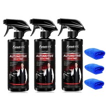 유리막코팅제 자동차 500ml 9h 경도 자동차 자세히 세라믹 코팅 자동차 ​​제품 자동차 액세서리 나노 voiture 플라스틱 복원 도구, 500ml x 3